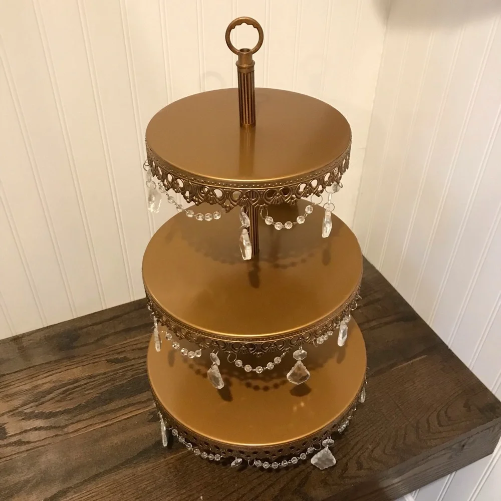 Elegant Gold Tiered Dessert Stand‎